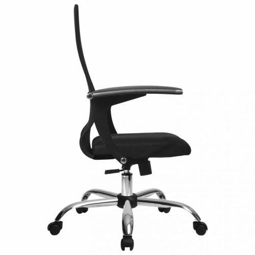 Кресло офисное Metta SU-C-8-Т ткань-сетка, черное фото 7